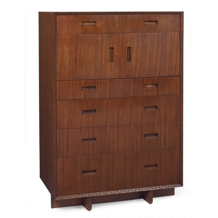 Appraisal: Frank Lloyd Wright chest manufactured by Heritage Henredon a series