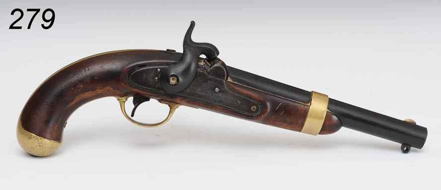 Appraisal: Henry Aston Percussion Pistol with '' barrel mid- th century