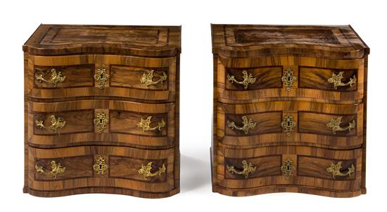 Appraisal: Sale Lot A Pair of Continental Parquetry Chests th century