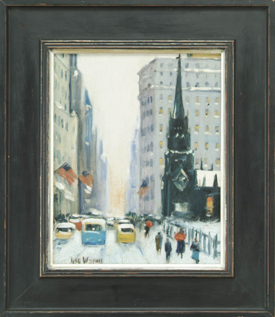 Appraisal: GUY CARLETON WIGGINS American - th AVENUE WITH OLD TRINITY