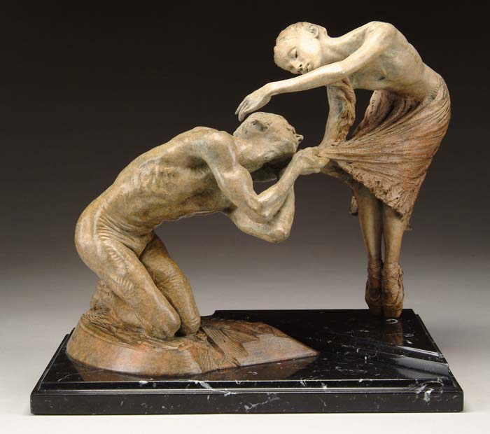 Appraisal: R MACDONALD American th Century THE DANCE Bronze sculpture of