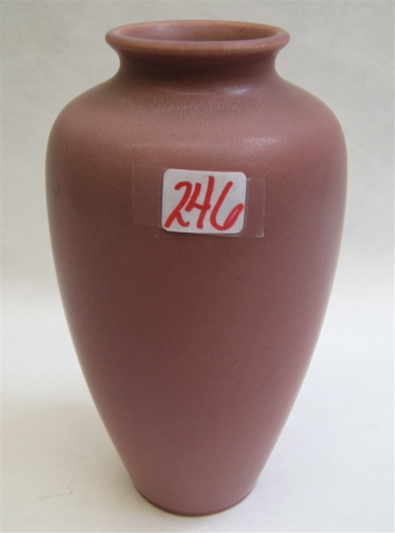 Appraisal: ROOKWOOD MATTE GLAZE VASE mauve ground with the Rookwood trademark