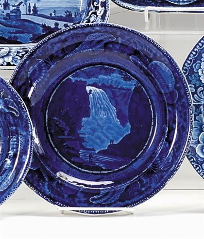 Appraisal: Historical blue transferware plate enoch wood and sons burslem -