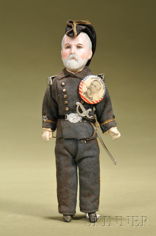 Appraisal: Admiral William Thomas Sampson Portrait Doll Cuno Otto Dressel Germany