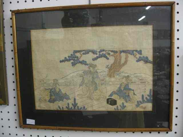 Appraisal: Shwiseu Japanese Wood Block Print - image area '' x