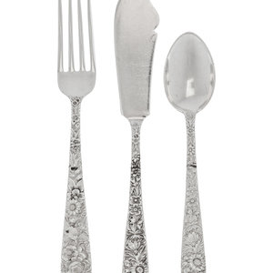 Appraisal: An American Silver Flatware Service S Kirk Sons comprising dinner