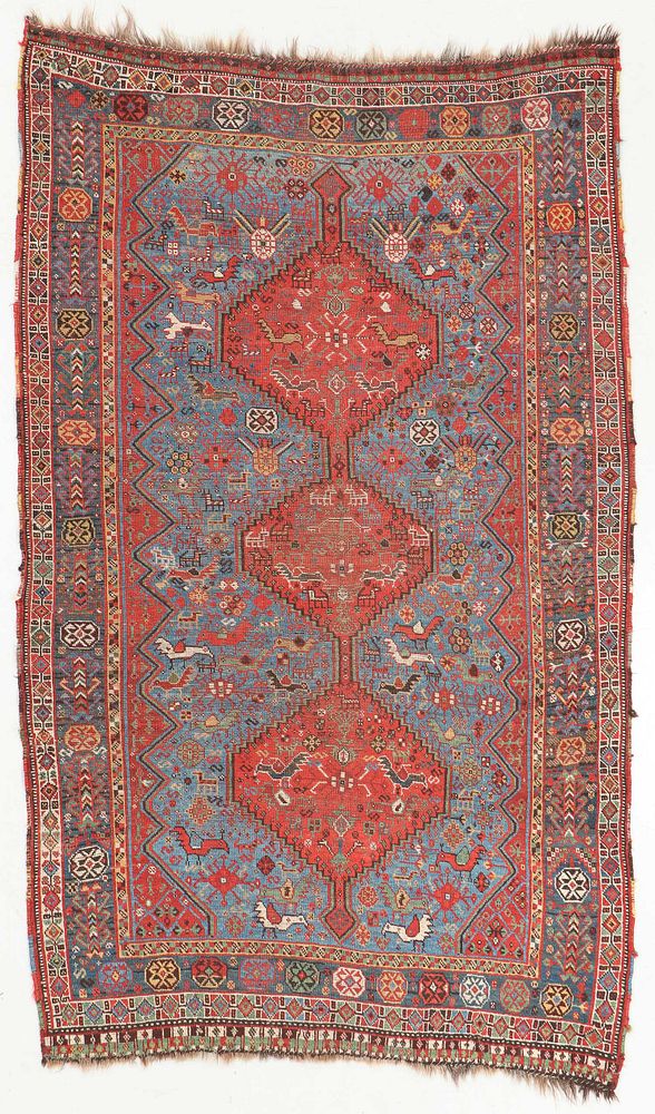 Appraisal: Antique Khamseh Rug Persia ' '' x ' '' Antique