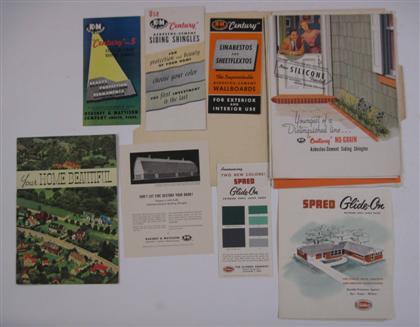 Appraisal: Lot Folder of Brochures Ads relating to Asbestos Ca s