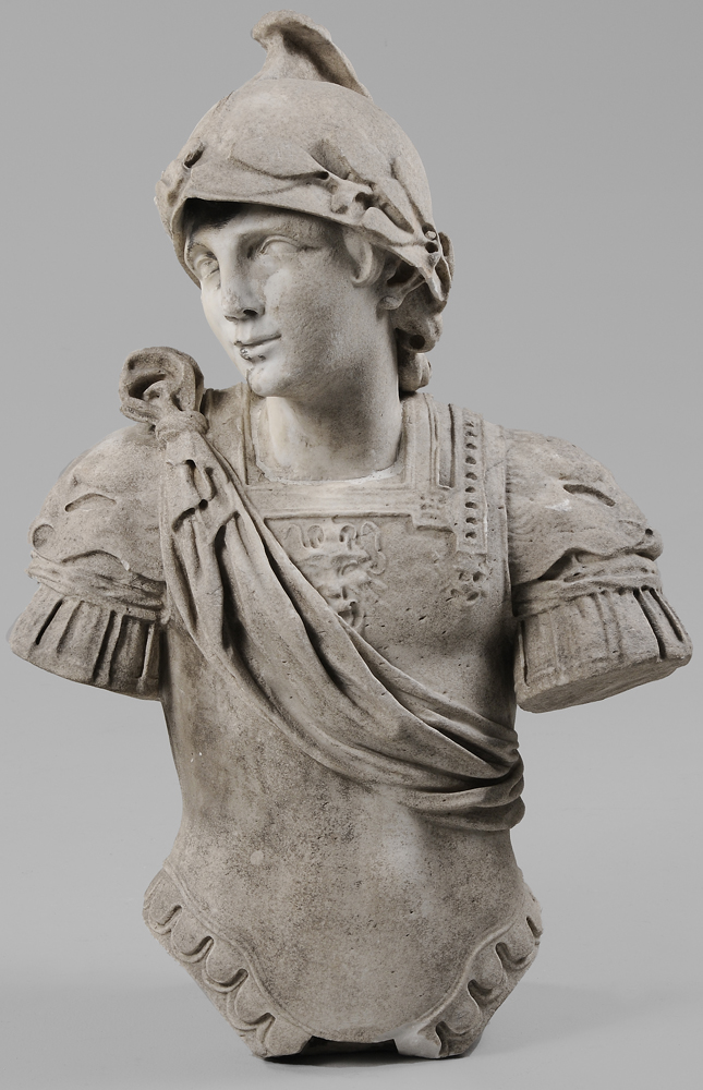 Appraisal: Bust of a Roman Soldier th century marble - in