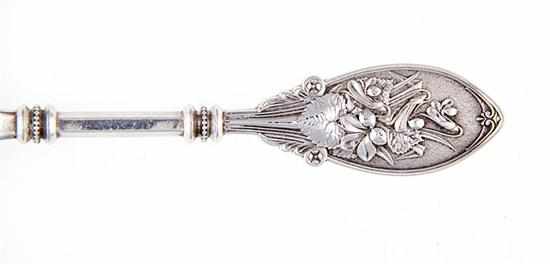 Appraisal: Whiting Flora pattern traveling flatware set New York circa aesthetic