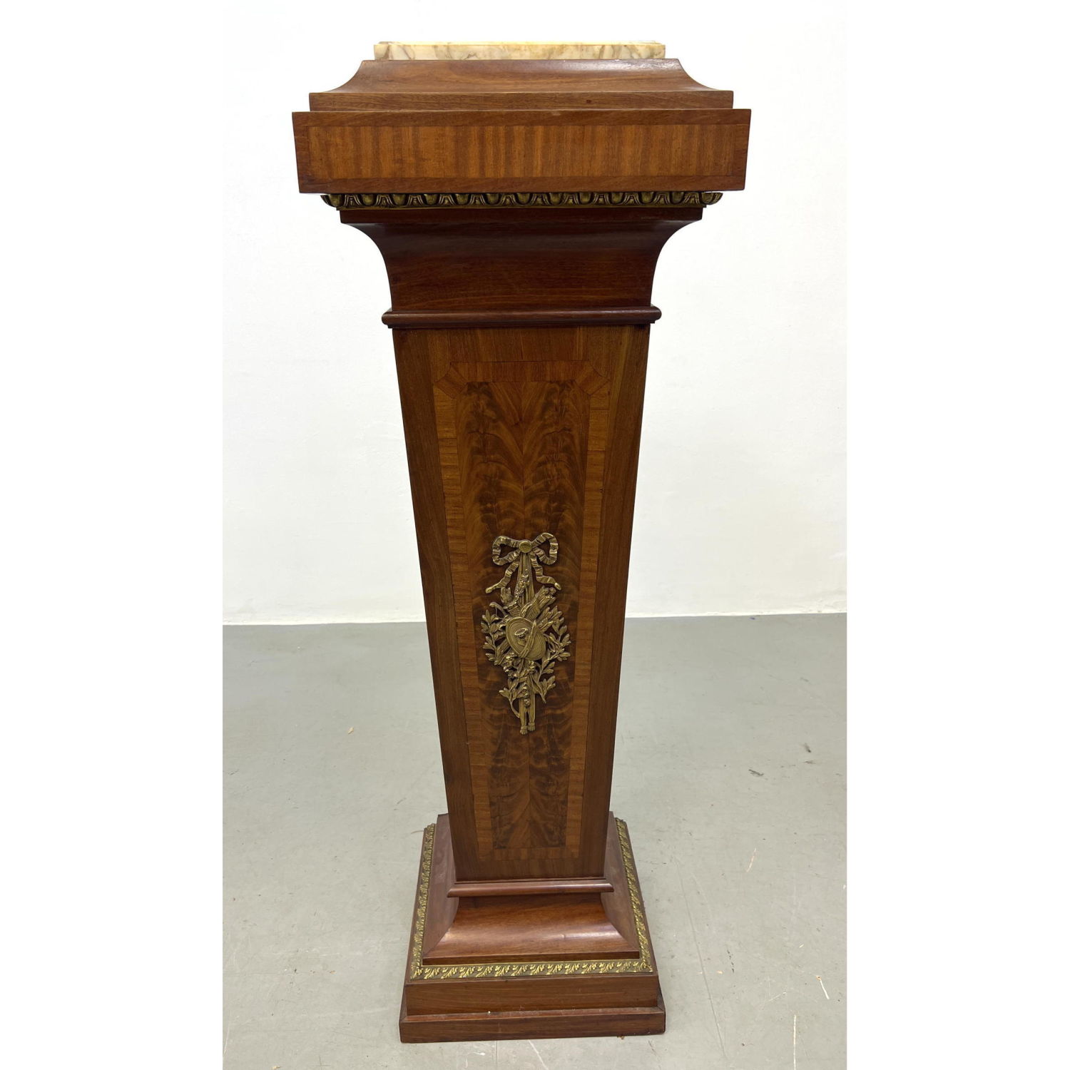 Appraisal: French Walnut Pedestal Marked made in France Dimensions H inches