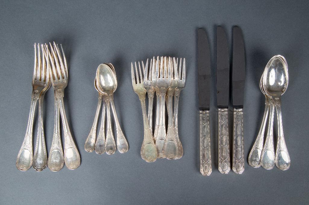 Appraisal: TWENTY PIECES OF CARDEILHAC BRIENNE FLATWARE Lot includes twenty pieces