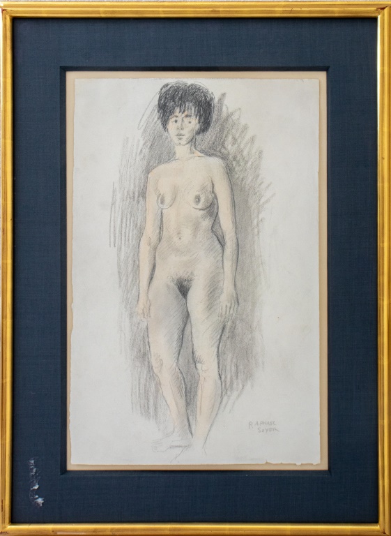 Appraisal: RAPHAEL SOYER NUDE FEMALE GRAPHITE ON PAPER Raphael Soyer American