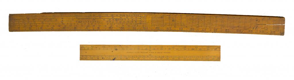 Appraisal: A BOXWOOD INCH RULE calibrated for chords sines tangents and