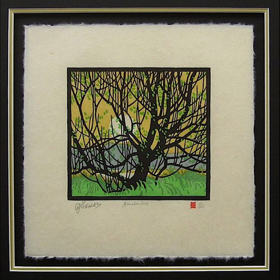 Appraisal: ALFRED JOSEPH CASSON - CANADIAN GRENADIER POND COLOUR LINOCUT Image