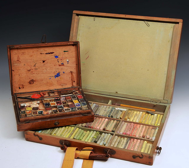 Appraisal: AN EARLY TH CENTURY GEO ROWNEY CO COLOUR PASTEL SET