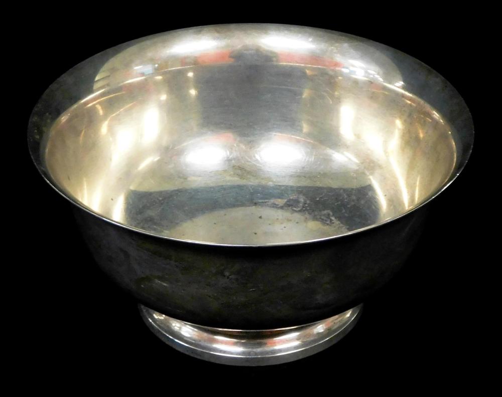 Appraisal: STERLING Georg Jensen reproduction P Revere sterling silver holloware footed