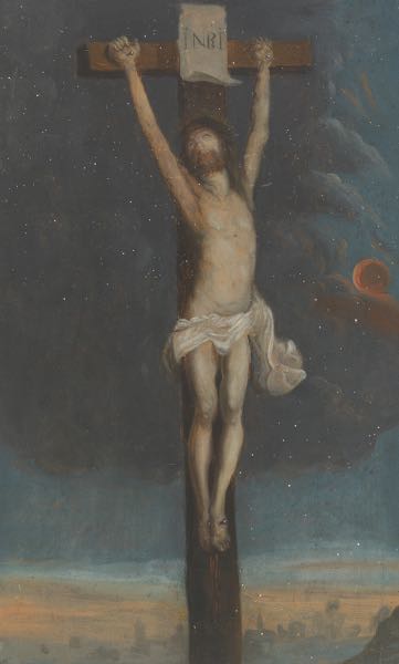 Appraisal: FLEMISH SCHOOL LATE TH EARLY TH CENTURY x The Crucifixion