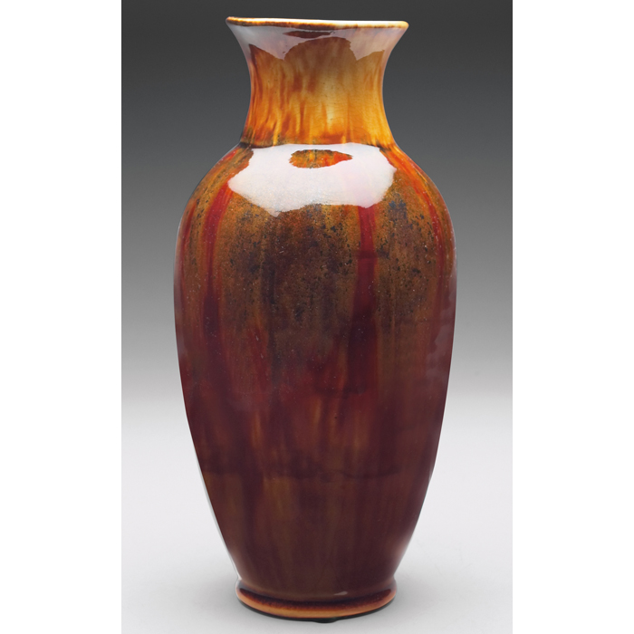 Appraisal: Teco vase design attributed to W D Gates tapered shape