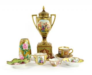 Appraisal: A COLLECTION OF GERMAN AND AUSTRIAN CERAMIC ITEMS A COLLECTION