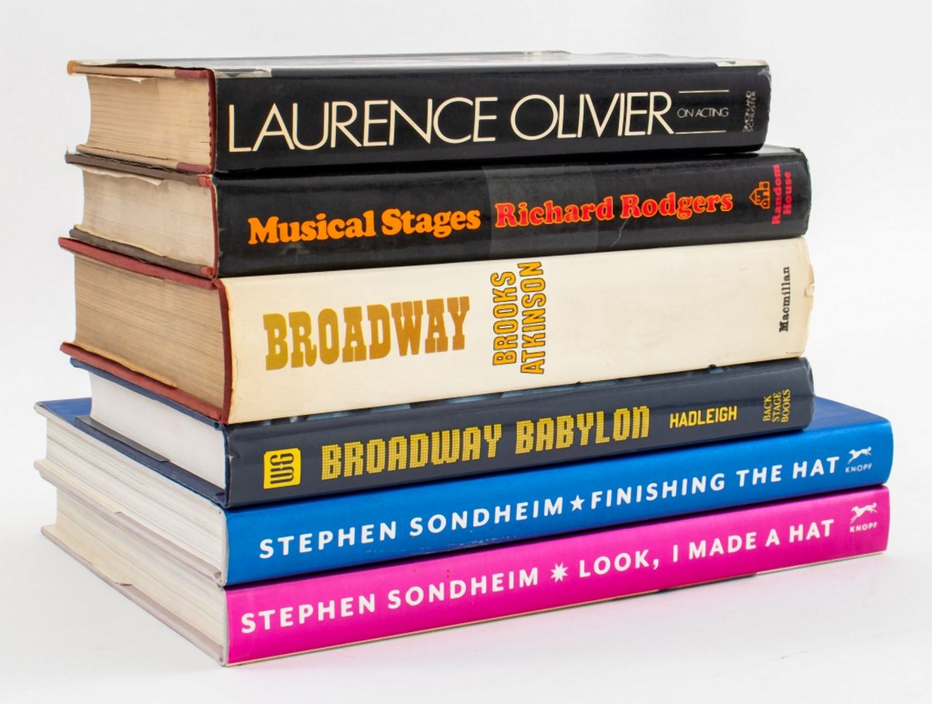 Appraisal: SONDHEIM MUSICAL BROADWAY REFERENCE BOOKS Group of six books on