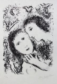 Appraisal: Print Marc Chagall Marc Chagall French Russian - Le Couple