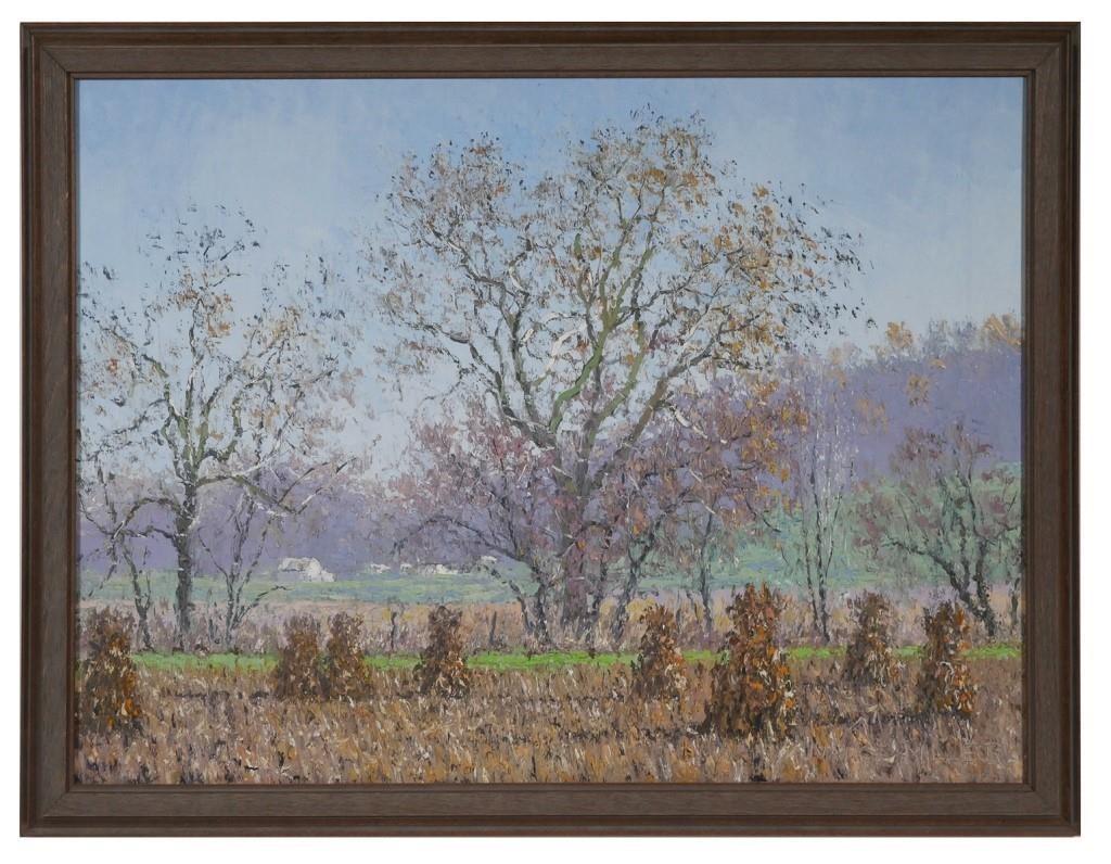 Appraisal: Impressionist landscape painting of fall foliage by Vance Miller American