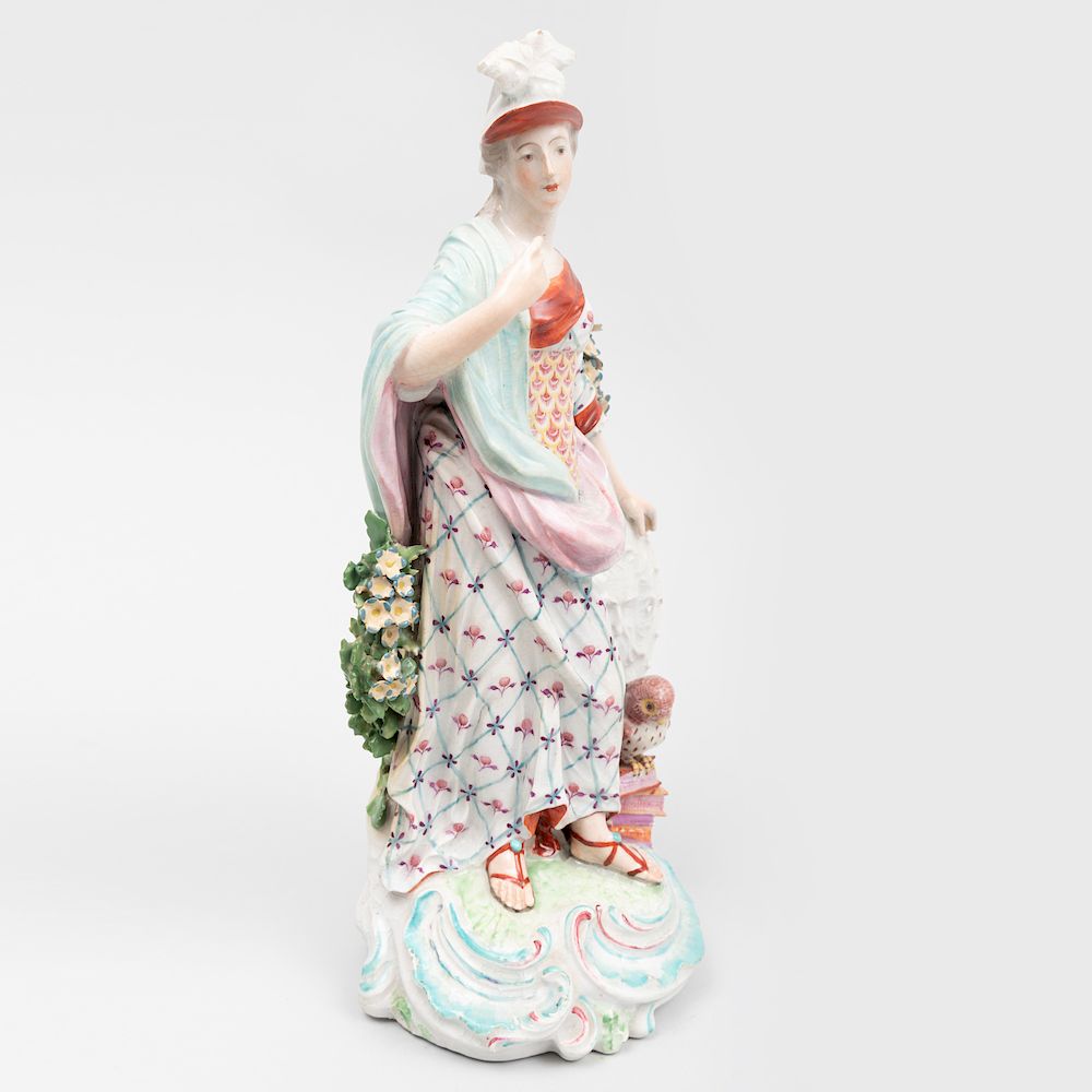 Appraisal: Derby Porcelain Large Figure of Minerva in high Richard Gould