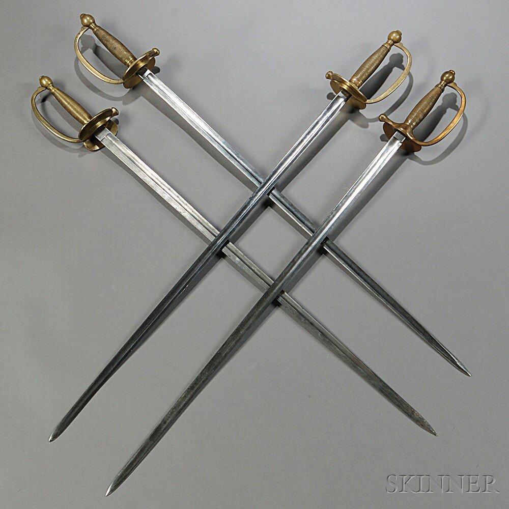 Appraisal: Four Model N C O Swords c mid- th century