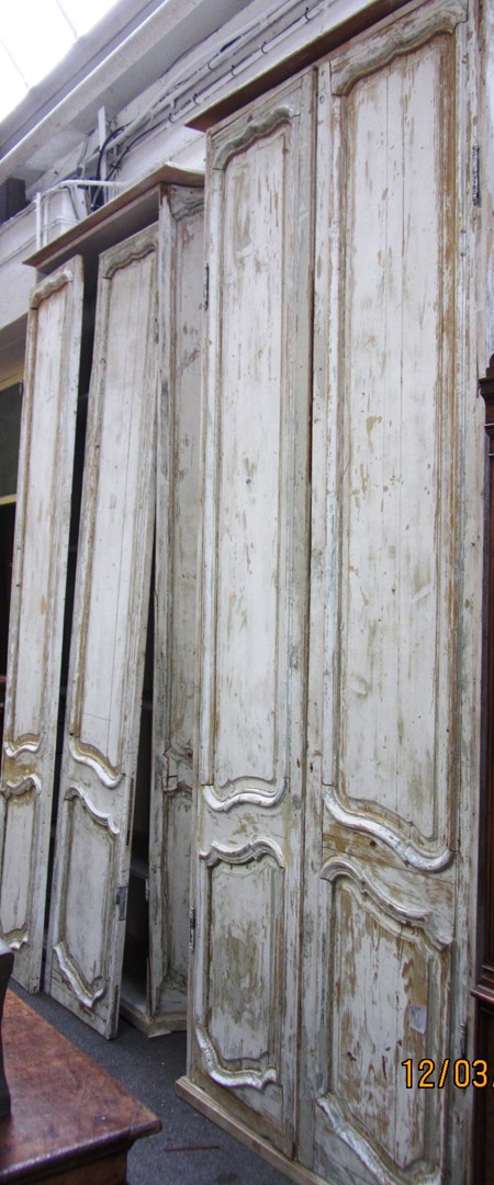 Appraisal: A pair of th century French white painted pine two