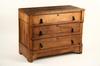 Appraisal: DRESSER - Circa Victorian walnut three drawer bureau with wooden