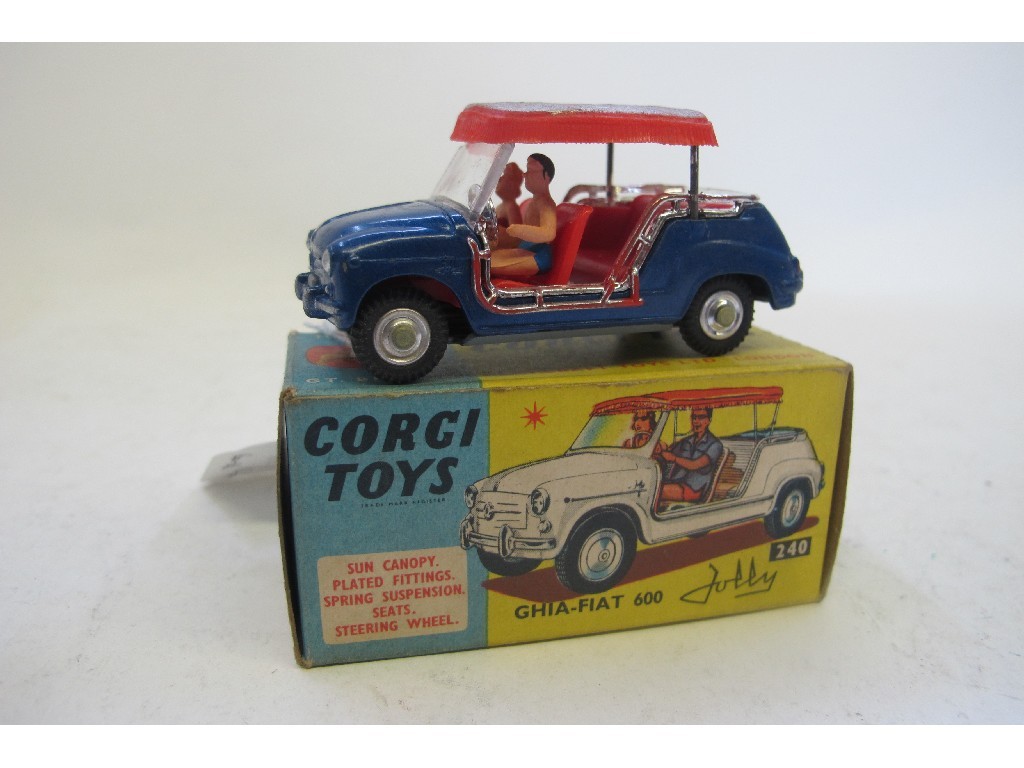 Appraisal: A boxed Corgi Ghia - Fiat with figures no