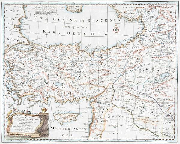 Appraisal: Map--Turkey Bowen Emanuel A New and Accurate Map of Anatolia