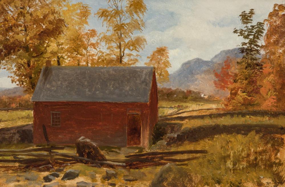 Appraisal: EASTMAN JOHNSON American - Golden October - Catskill oil on