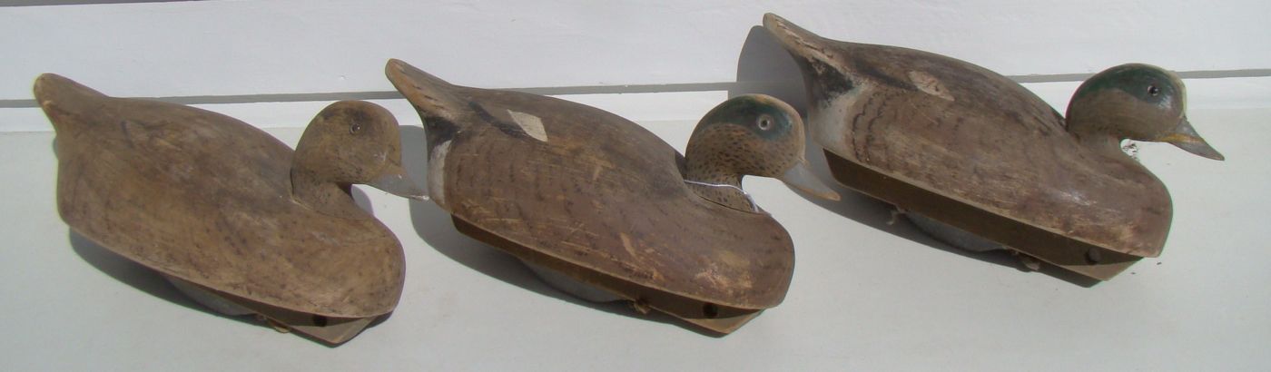 Appraisal: THREE WIDGEON DECOYS By the Wildfowler Decoy Co of Old