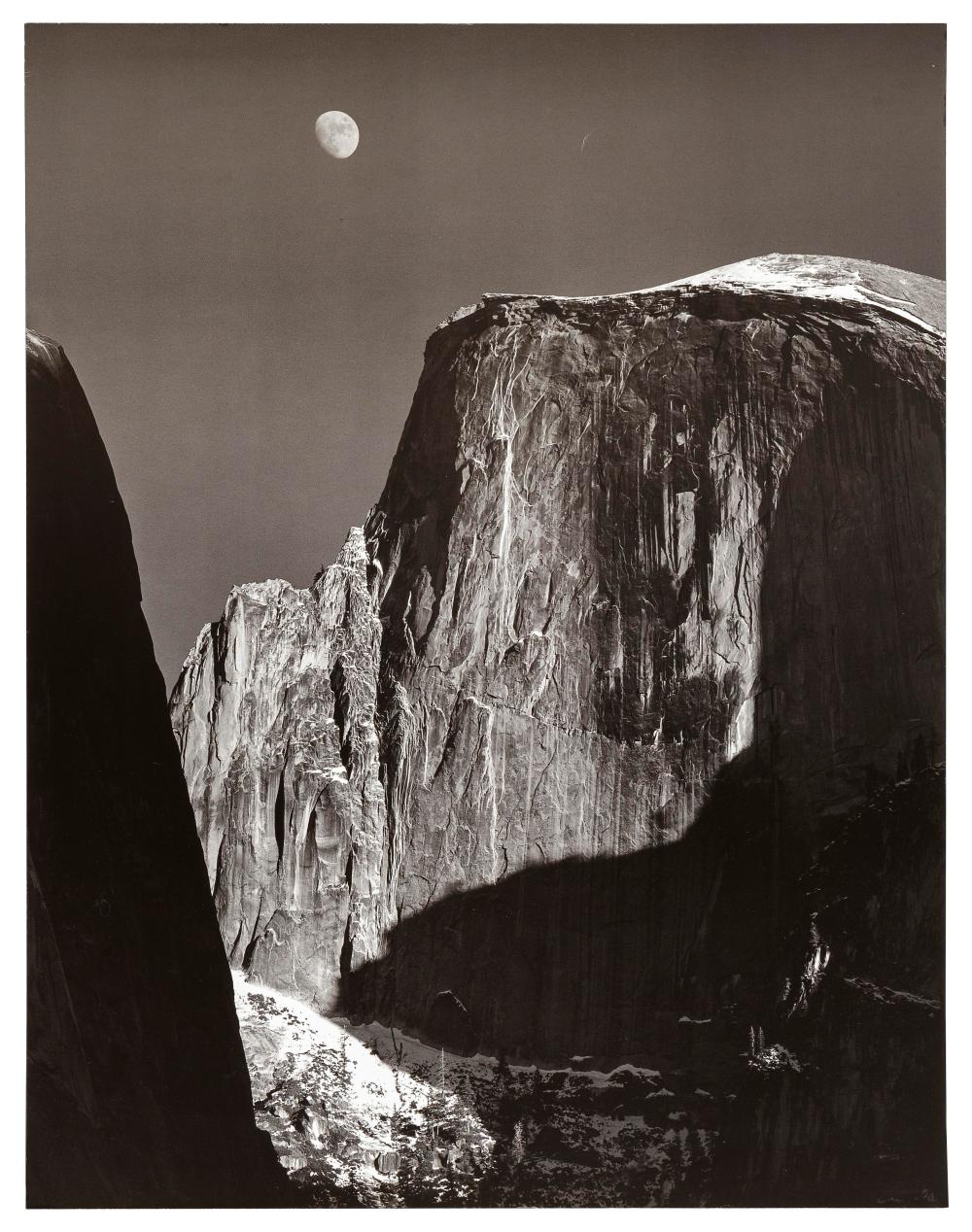 Appraisal: ANSEL ADAMS California - Moon and Half Dome Yosemite National