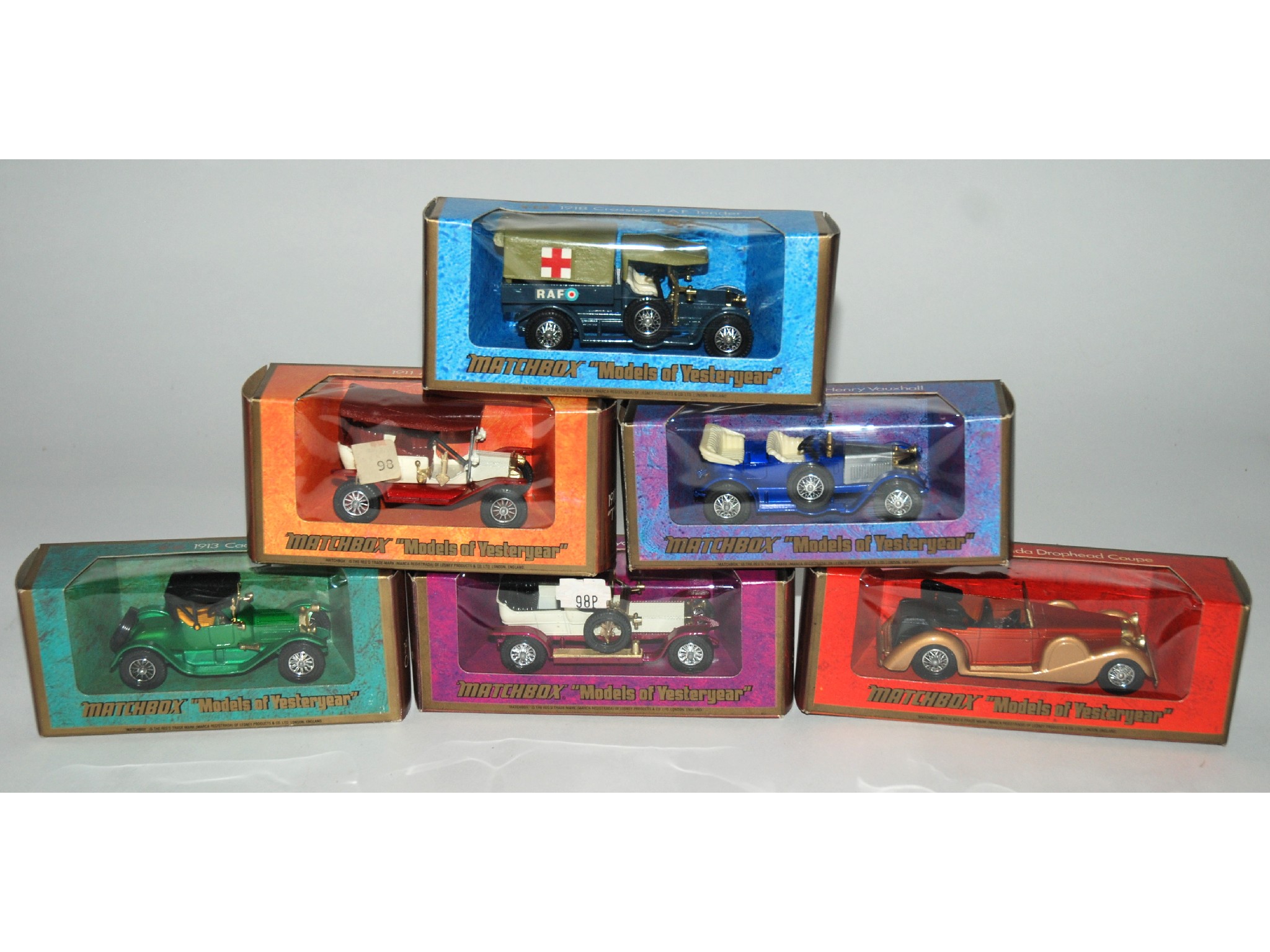 Appraisal: Sixteen various Matchbox 'Models of Yesteryear' toy cars in original