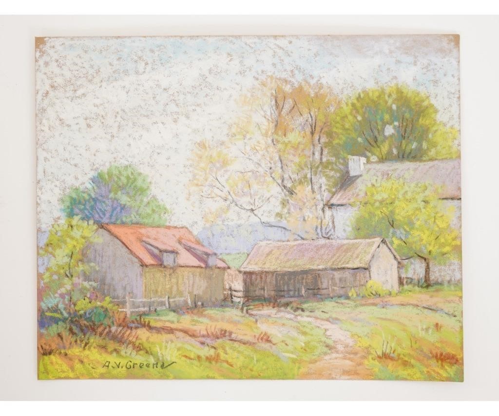 Appraisal: Albert Van Nesse Greene - PA unframed pastel Chester Springs