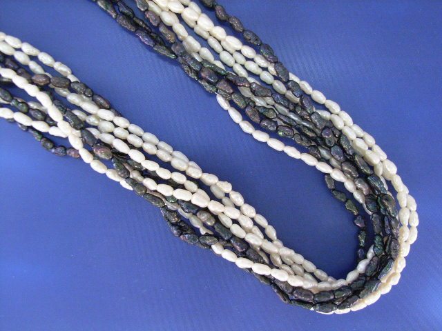 Appraisal: Two multi-strand fresh water pearl necklaces lengths cm and cm