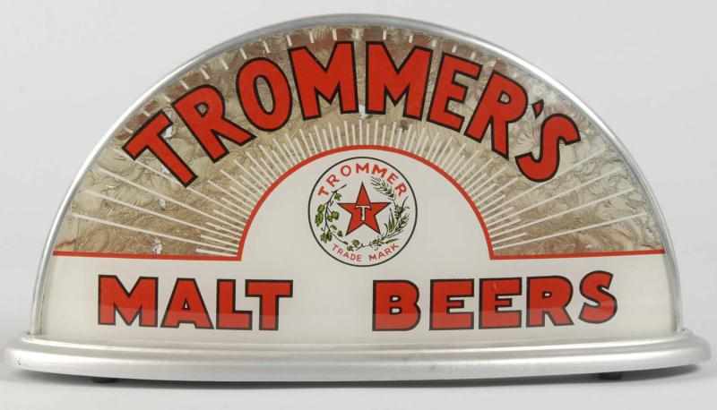 Appraisal: Trommer's Malt Beers Light-Up Sign Description Working condition Condition Excellent