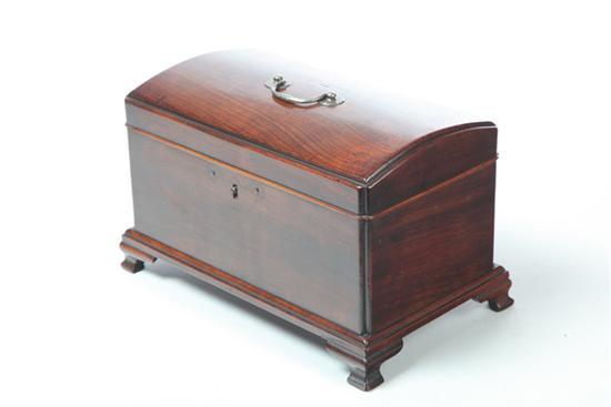 Appraisal: TEA CADDY English late th-early th century mahogany and pine