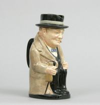 Appraisal: Winston Churchill Royal Doulton Miniature A toby mug depicting Sir