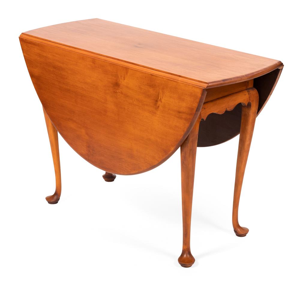 Appraisal: ELDRED WHEELER QUEEN ANNE-STYLE DROP-LEAF TABLE MASSACHUSETTS TH CENTURY HEIGHT