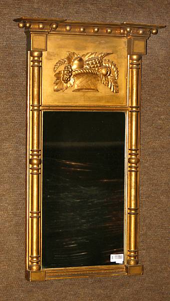 Appraisal: A Federal giltwood mirror first quarter th century height in