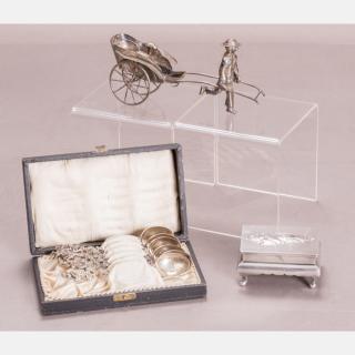 Appraisal: A Collection of Silver Decorative Items th Century A Collection