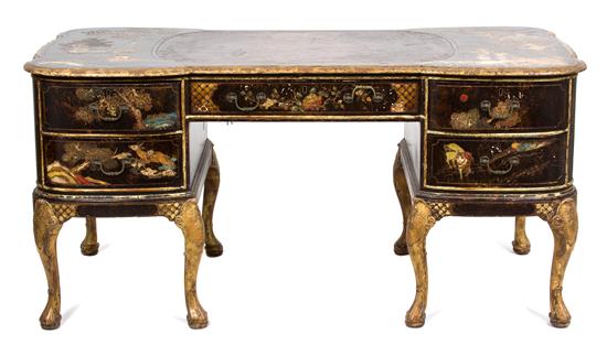 Appraisal: Sale Lot A George II Style Polychromed Lacquer and Gilt