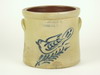 Appraisal: STONEWARE CROCK - One gallon crock with a blue decorated