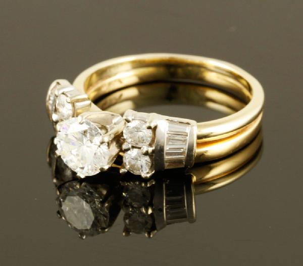 Appraisal: A - K Gold and Diamond Ring K yellow gold