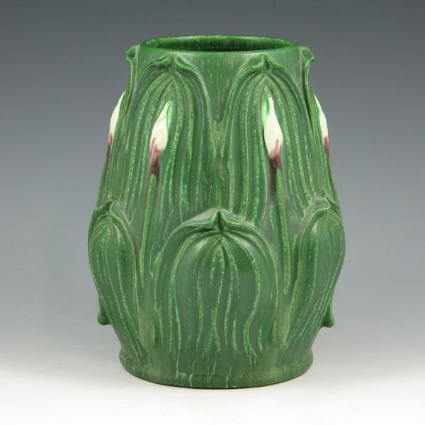 Appraisal: Ephraim Hosta vase in matte green Discontinued with only having