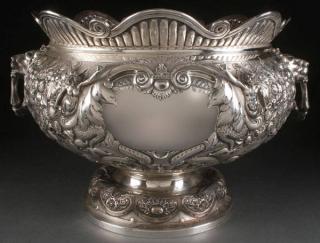 Appraisal: ENGLISH SILVER PUNCH BOWL A LARGE AND IMPRESSIVE ENGLISH SILVER